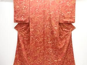 花模様小紋着物